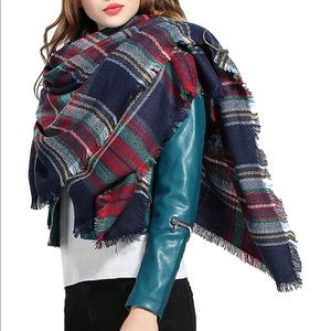 Plaid Blanket Scarf